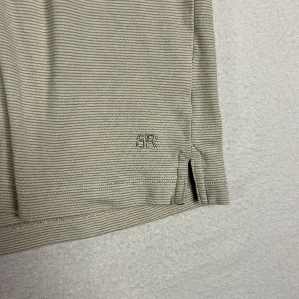Banana Republic T-Shirt Mens XXL Cream Luxe Touch Tee Performance Short Sleeve